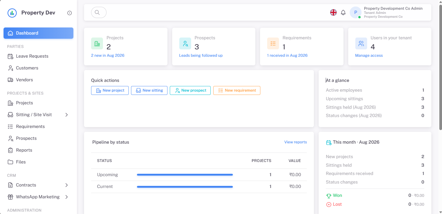 Landess Properties — leads, properties & contracts on one platform